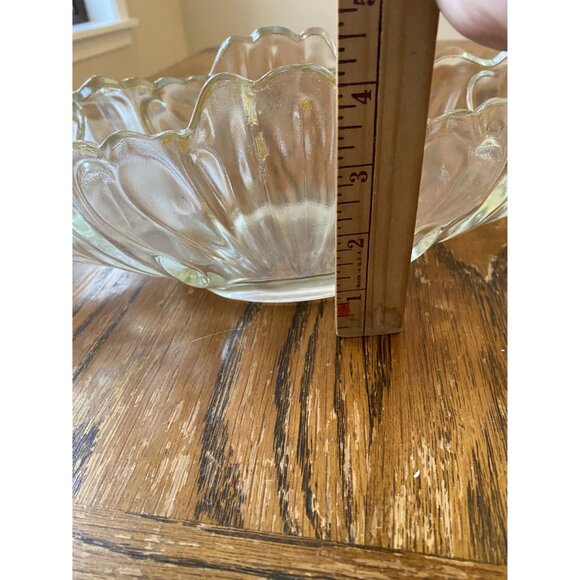 Vintage 1950s Jeannette Clear Glass Gondola Oblong 15" Centerpiece Bowl - Picture 7 of 8